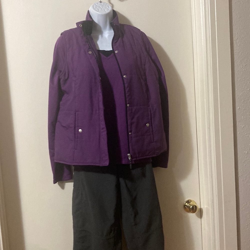 Be Inspired fleeced lined vest and shirt combo, size medium.